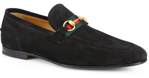 gucci mens loafers black|Gucci moccasins suede men's loafers.